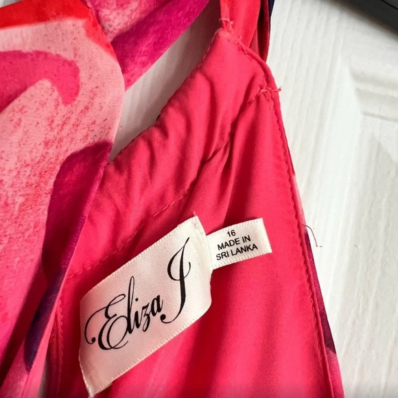 Eliza J. Pink Floral Maxi Dress - Picture 3 of 8